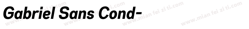 Gabriel Sans Cond字体转换